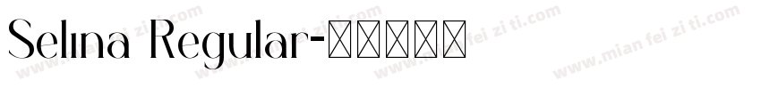 Selina Regular字体转换